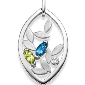 trelox Anhänger aus rhodiniertem Silber – Eleganter Schmuck